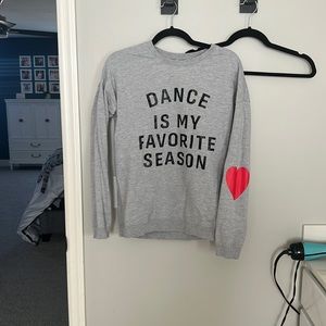 Grey Dance mom crewneck